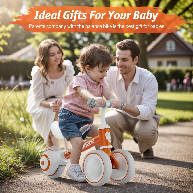 allobebe Baby Balance Bike-Cute Toddler Bikes 12-36 Months Toys for 1 Year Old Gift Bike to Train Baby from Standing to Running with Adjustable Seat Silent & Soft 3 Wheels - Image 2